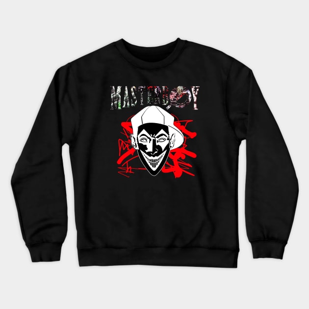 MASTERBOY - dance music 90s red graffiti Crewneck Sweatshirt by BACK TO THE 90´S